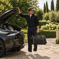 Sac de voyage noir à roulettes imperméable RAVELEE