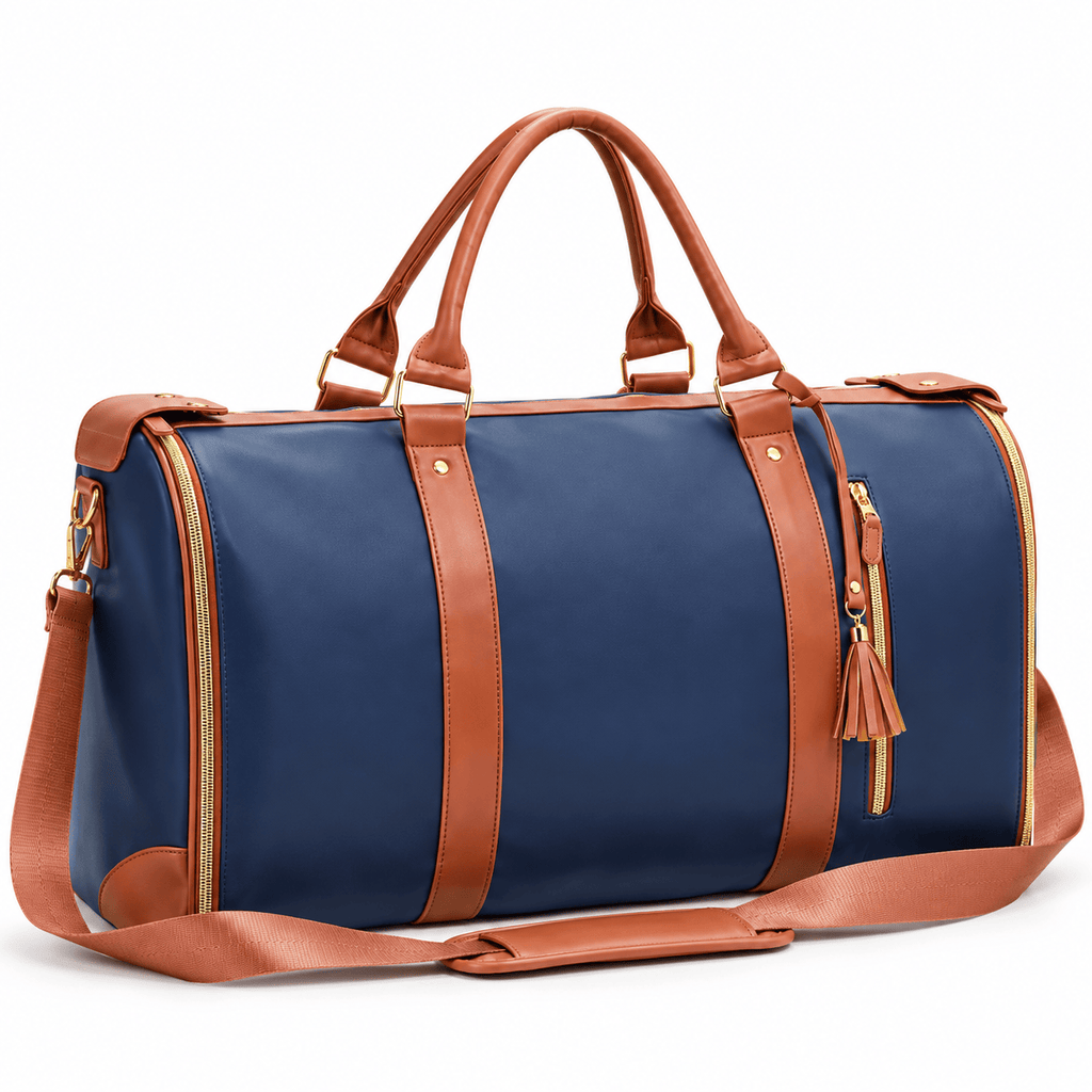 Sac de voyage bleu à roulettes imperméable RAVELEE