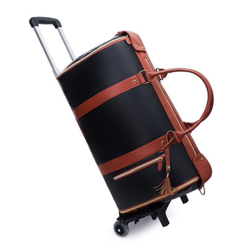 Sac de voyage noir à roulettes imperméable RAVELEE
