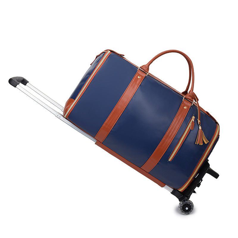 Sac de voyage bleu à roulettes imperméable RAVELEE