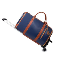 Sac de voyage bleu à roulettes imperméable RAVELEE